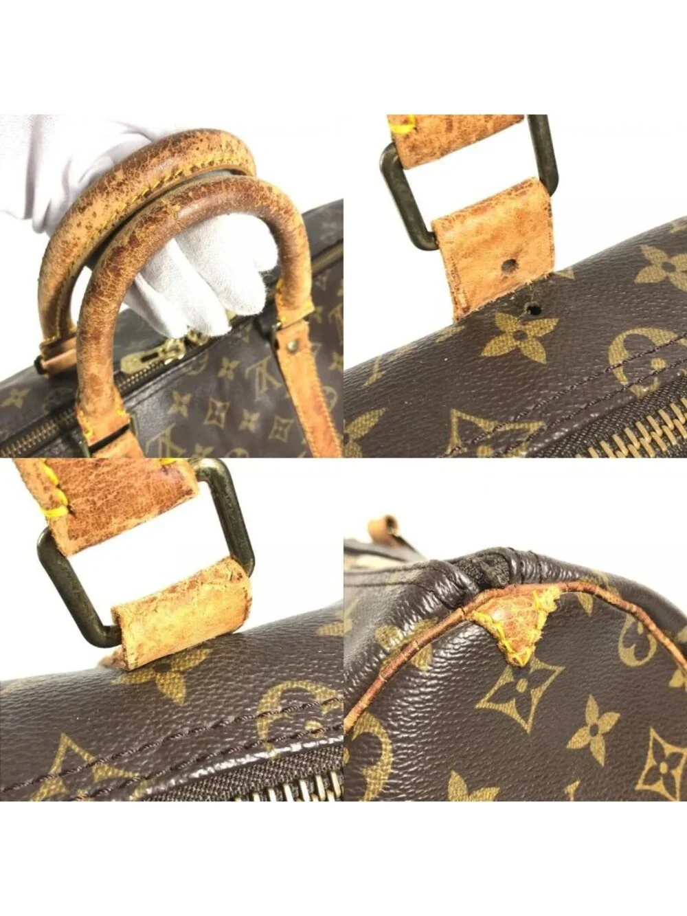 Louis Vuitton Boston Bag Keepall 50 Monogram Canvas Brown